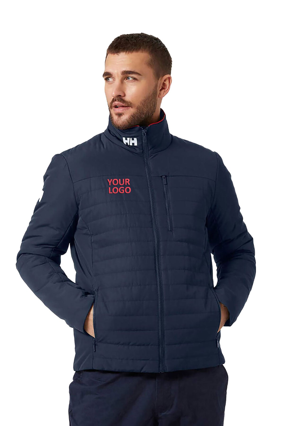 Helly Hansen Mens Crew Insulator 2.0 Custom Jackets, Navy