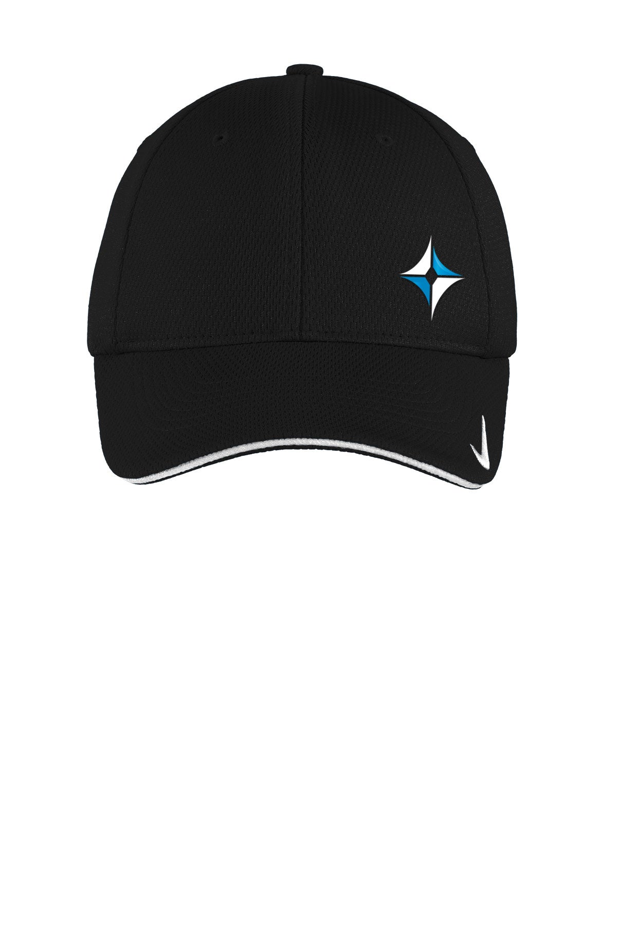 Nike Dri-FIT Mesh Flex Sandwich Cap, Black [Black Diamond Realty]