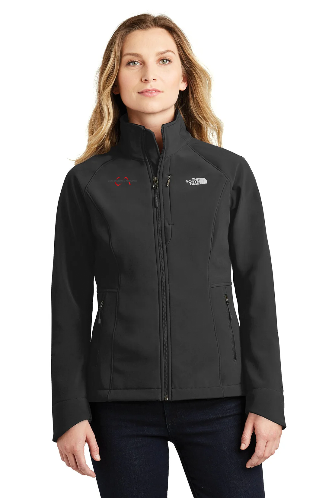 North Face Ladies Apex Barrier Soft Shell Jacket, TNF Black [Cunningham & Associates, LLC]