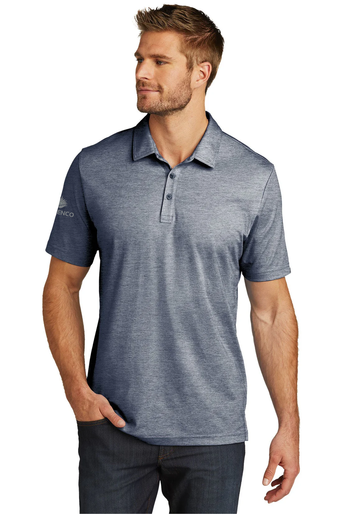 TravisMathew Oceanside Heather Polo, Blue Nights Heather [NARENCO]
