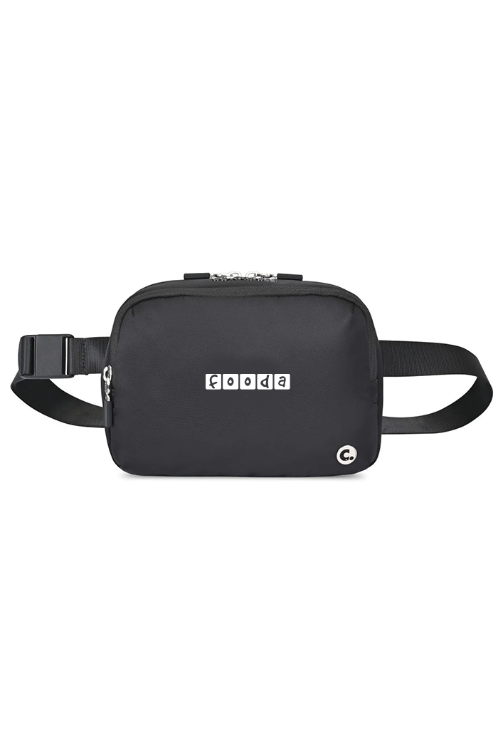 Corkcicle Series A Crossbody Belt Custom Bag, Black [Fooda]