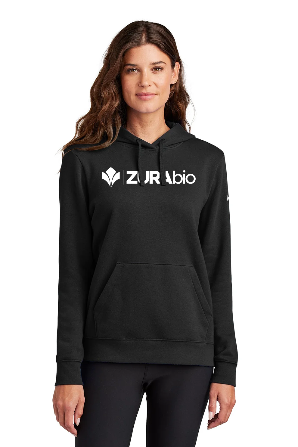 Nike Ladies Club Fleece Pullover Hoodie, Black [Zura Bio]