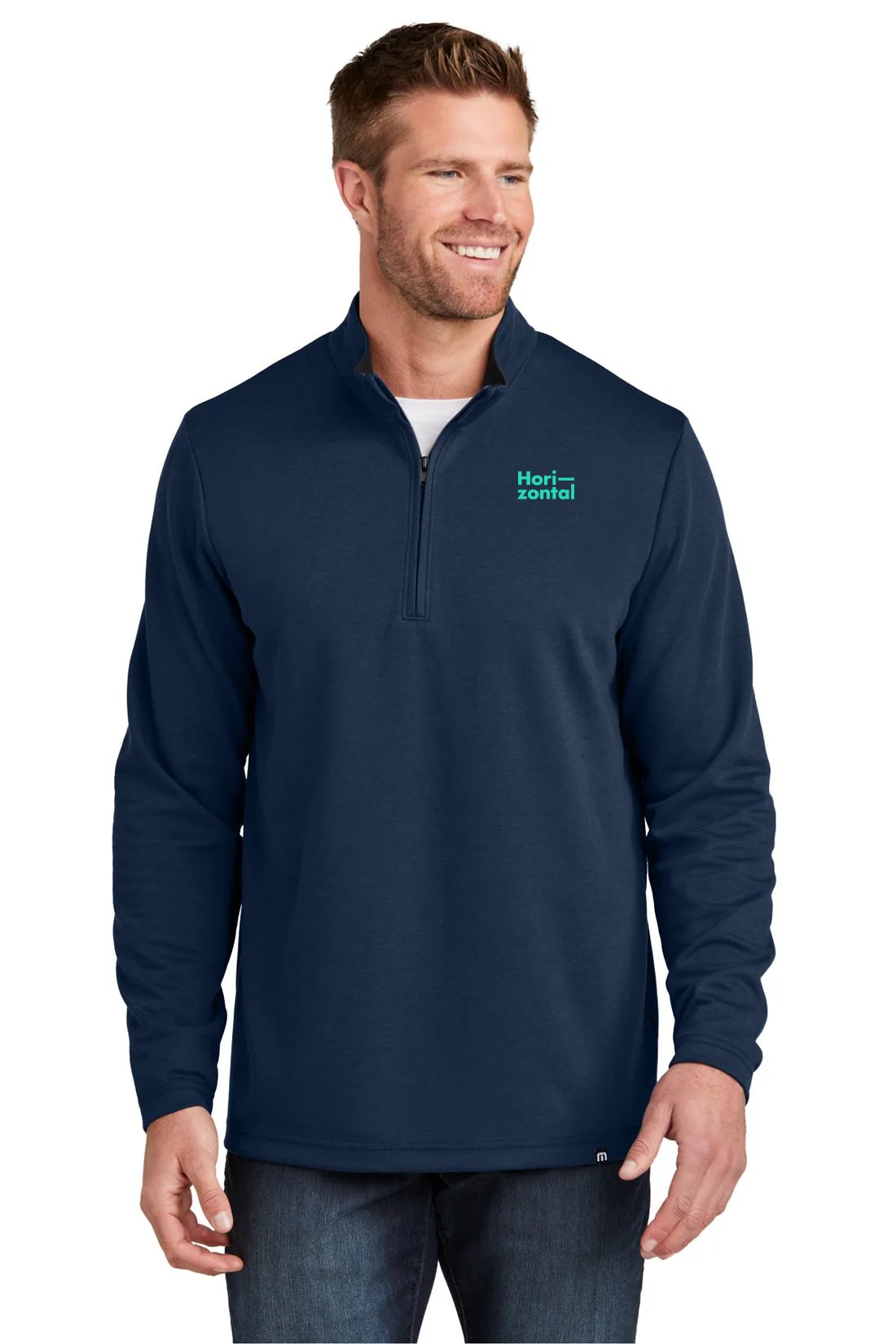 TravisMathew Coveside Quarter Zip, Blue Nights [Horizontal Talent]