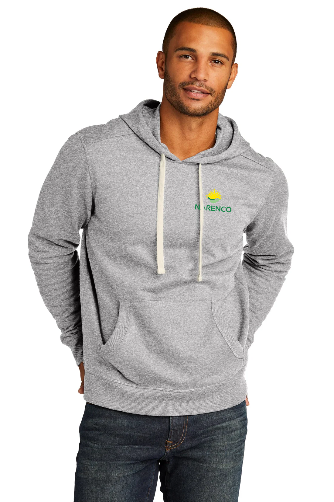 District Re-Fleece Hoodie, Light Heather Grey [NARENCO]