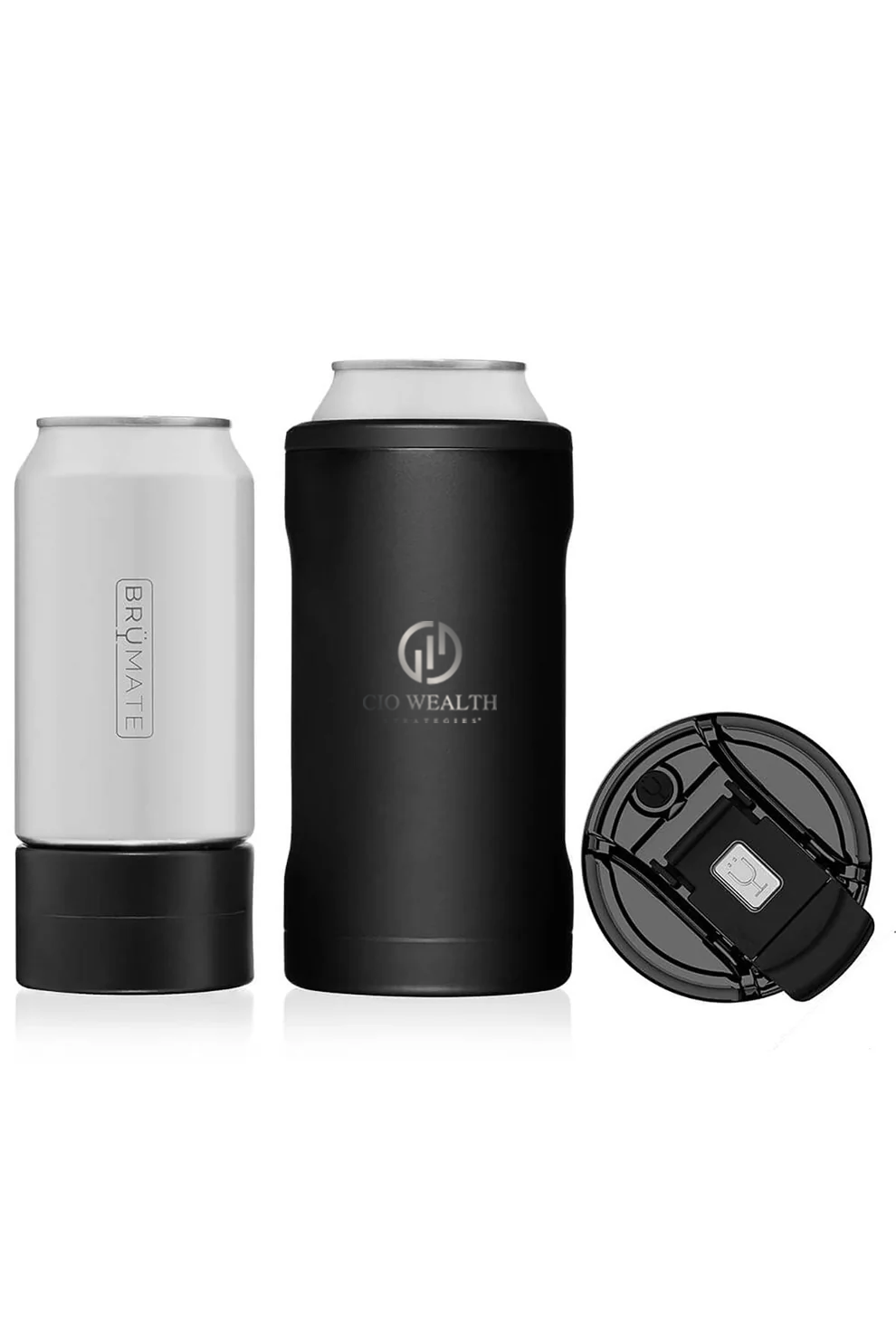 BruMate Hopsulator 3-IN-1 Can-Cooler, Black [CIO Wealth Strategies]