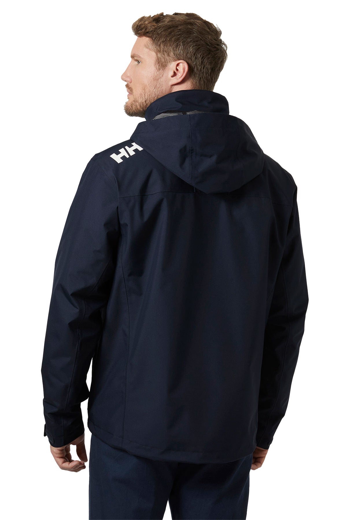 Helly Hansen Mens Crew Hooded Midlayer Custom Jackets 2.0, Navy