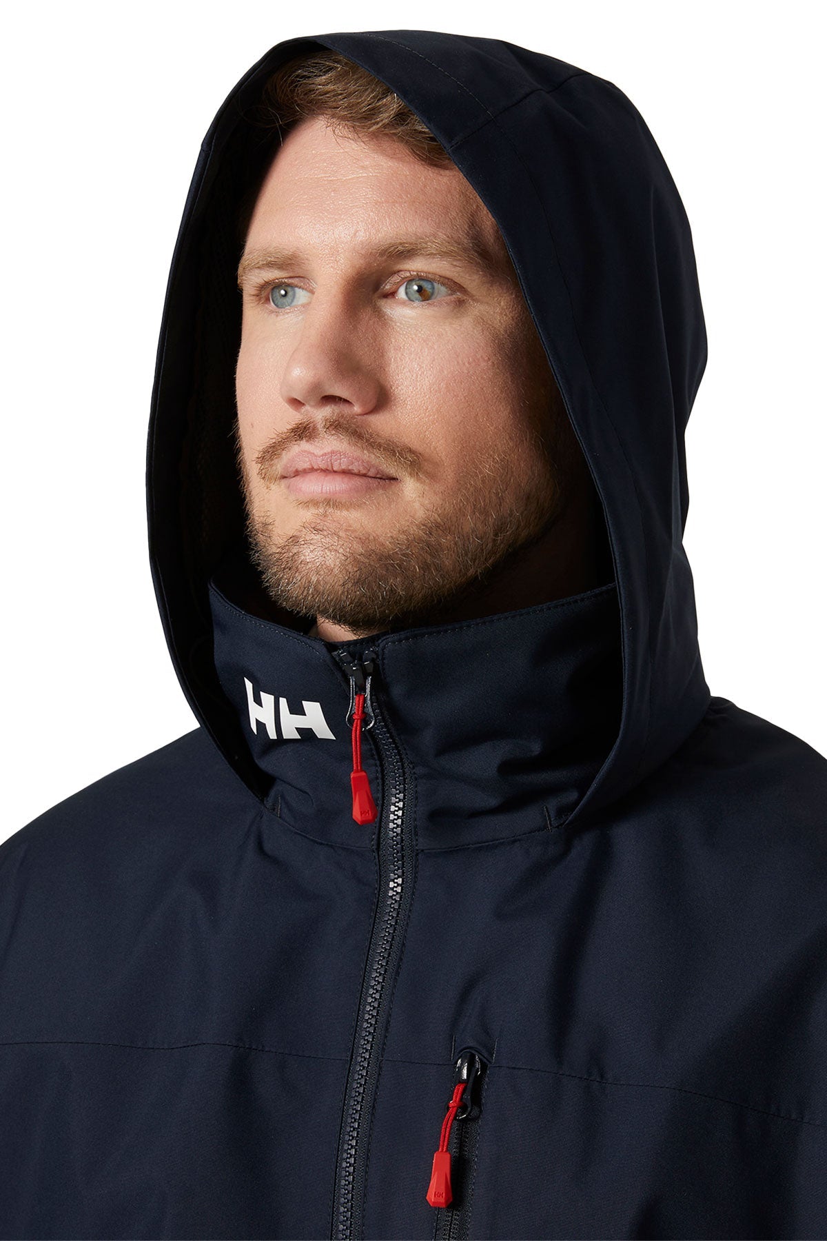 Helly Hansen Mens Crew Hooded Midlayer Custom Jackets 2.0, Navy