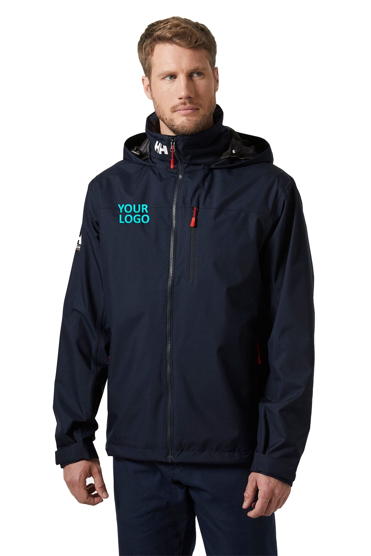 Helly Hansen Crew Hooded Custom Jackets, Navy