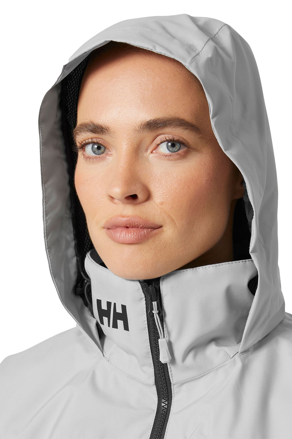 Helly Hansen Womens Crew Hooded Midlayer Custom Jackets 2.0, Grey Fog
