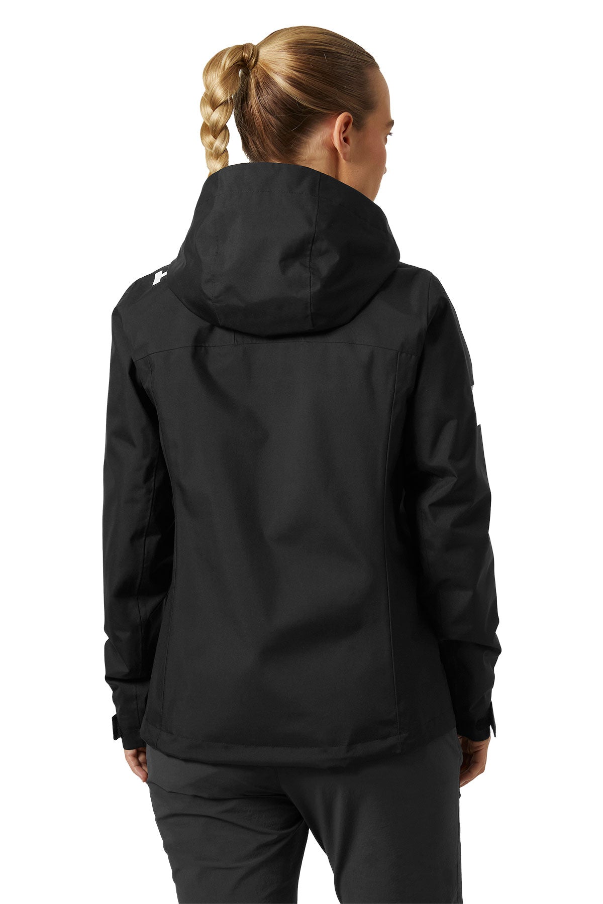 Helly Hansen Womens Crew Hooded Midlayer Custom Jackets 2.0, Black