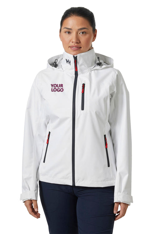 Helly Hansen Crew Hooded Custom Jackets, White