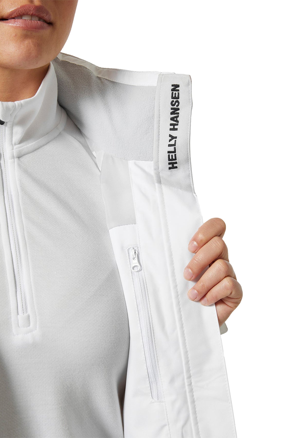 Helly Hansen Women's Hooded Custom Crew Jackets, White