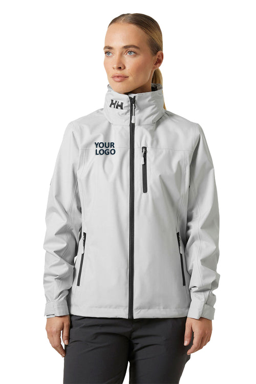 Helly Hansen Crew Hooded Custom Jackets, Grey Fog