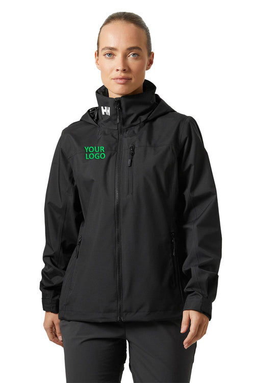 Helly Hansen Crew Hooded Custom Jackets, Black