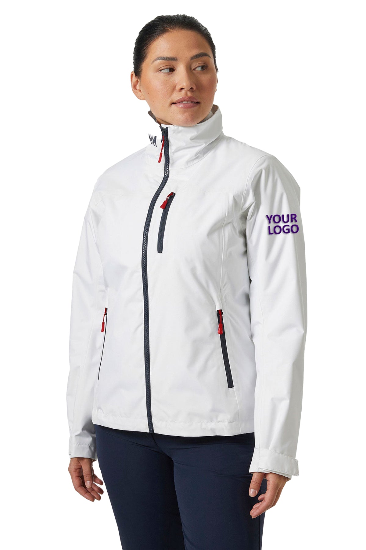 Helly Hansen Women's Midlayer Custom Crew Jackets, White