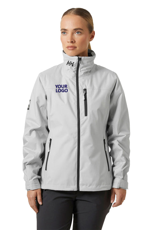 Helly Hansen Mens Crew Midlayer Custom Jackets 2.0, Grey Fog