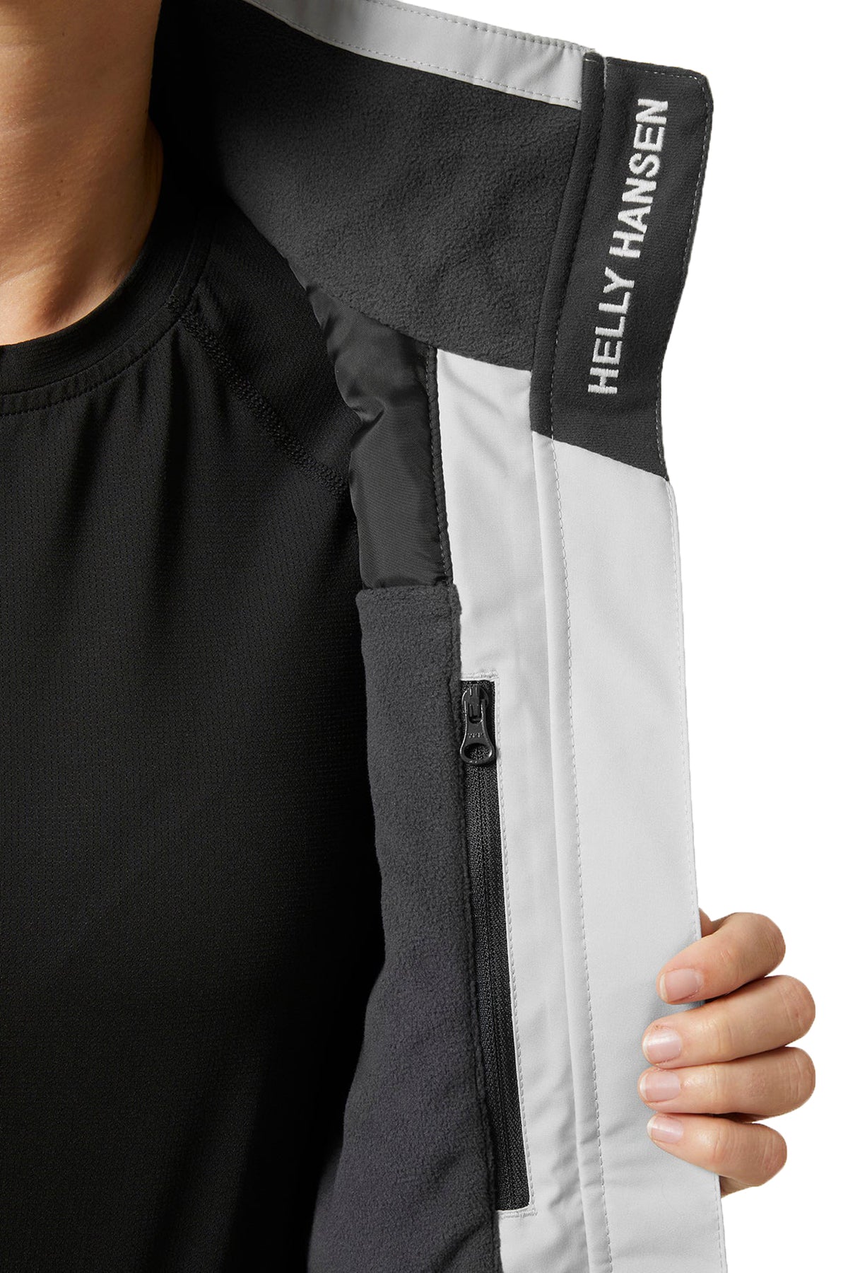 Helly Hansen Women's Midlayer Custom Crew Jackets, Grey Fog