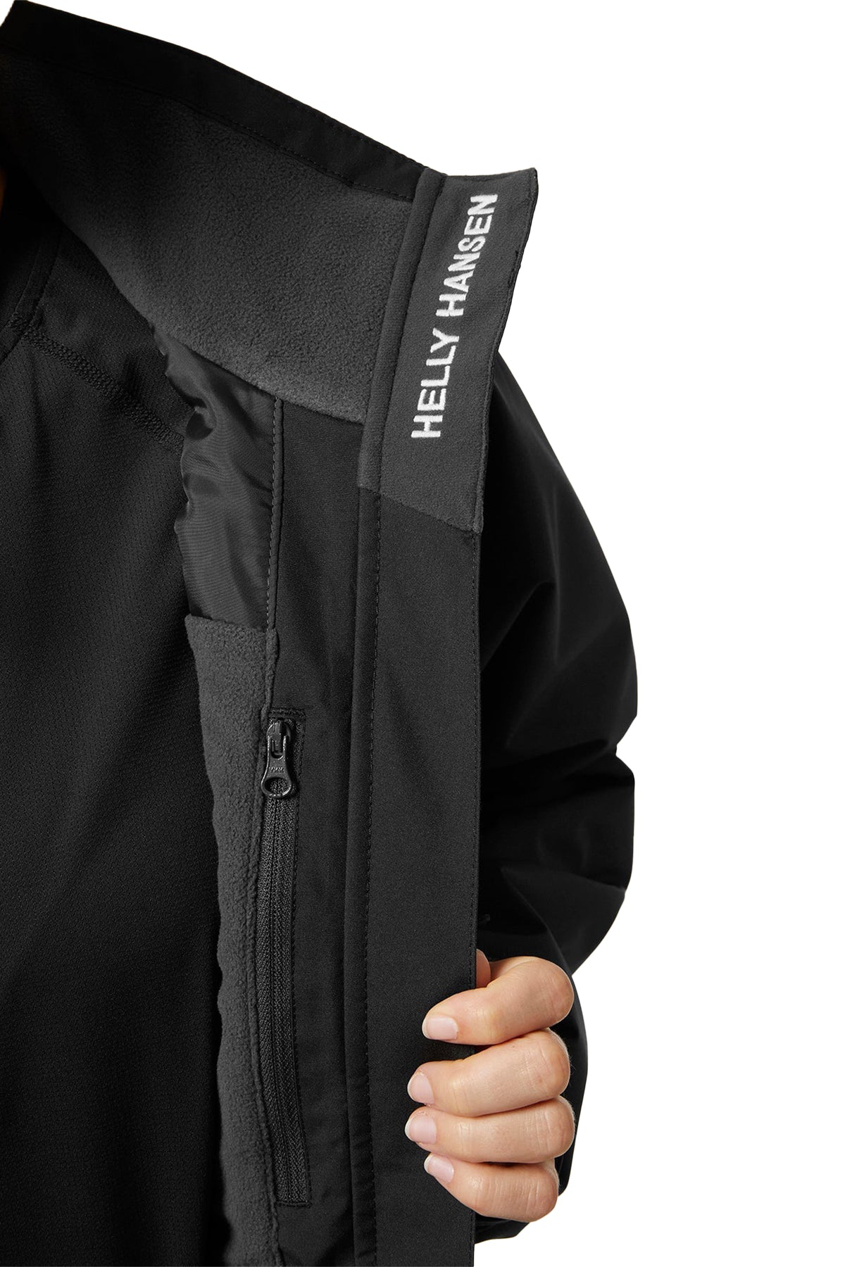 Helly Hansen Women's Midlayer Custom Crew Jackets, Black