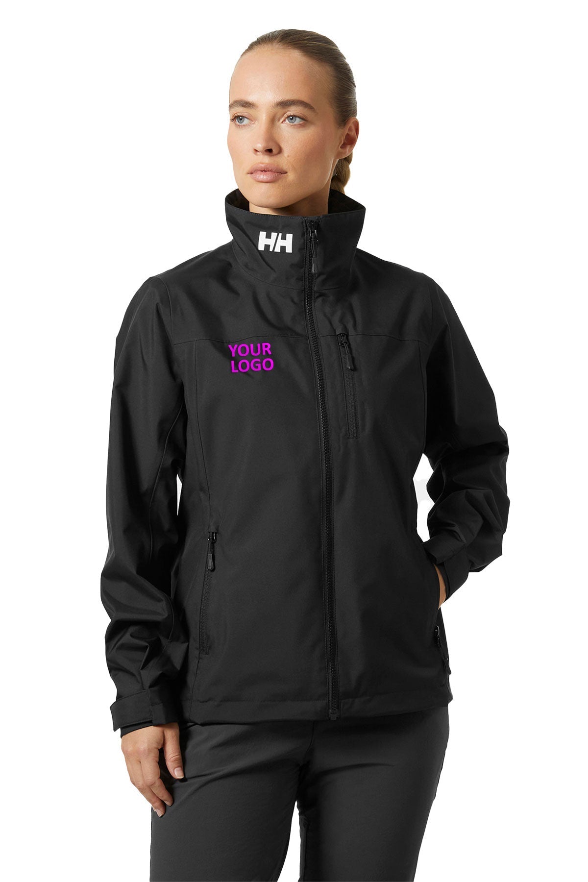 Helly Hansen Womens Crew Custom Jackets 2.0, Black [Eastside Vocational Services, Inc.]