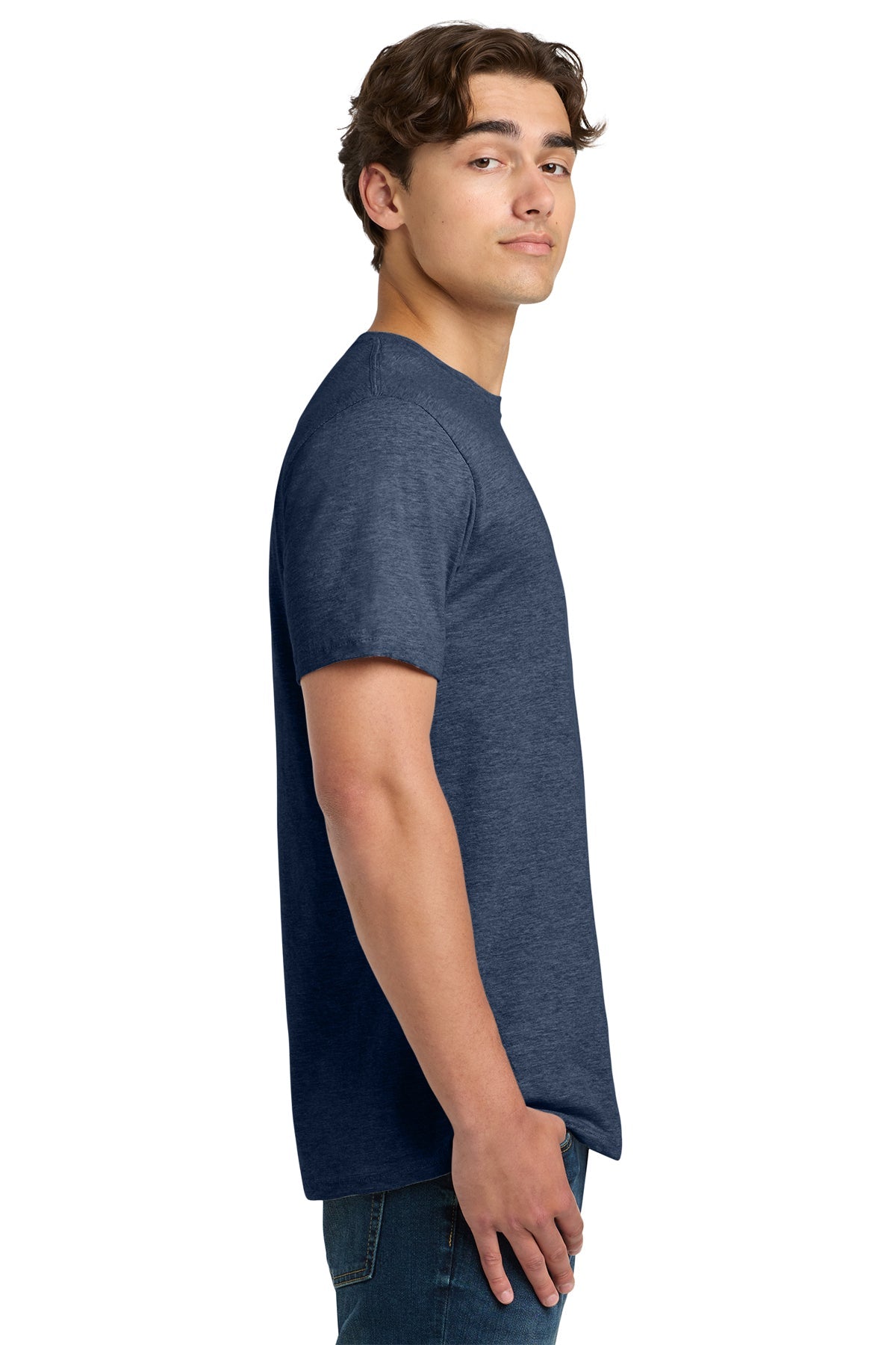 gildan softstyle t shirt 64000 heather navy