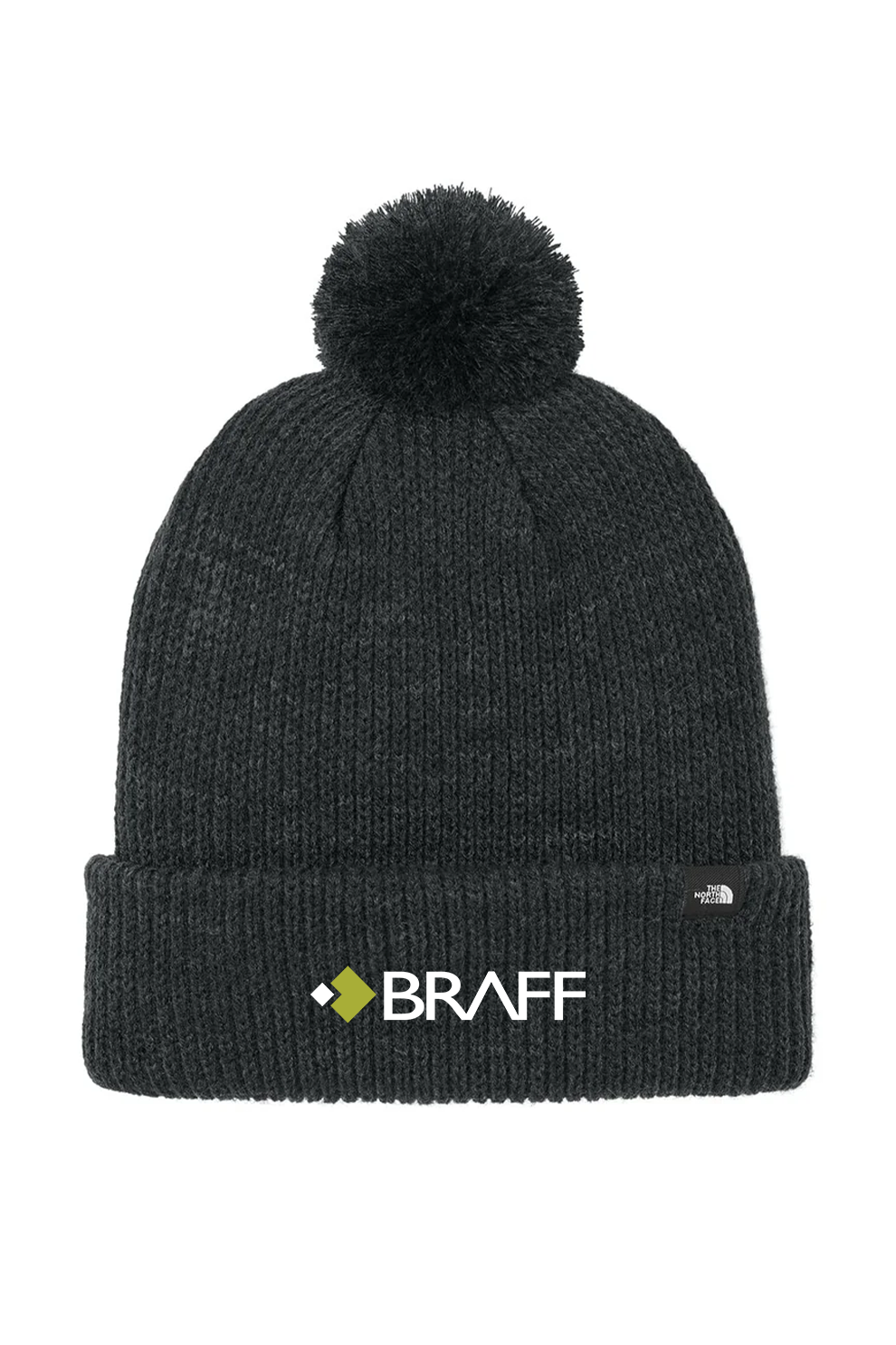 The North Face Pom Beanie, TNF Black Heather [The Braff Group]