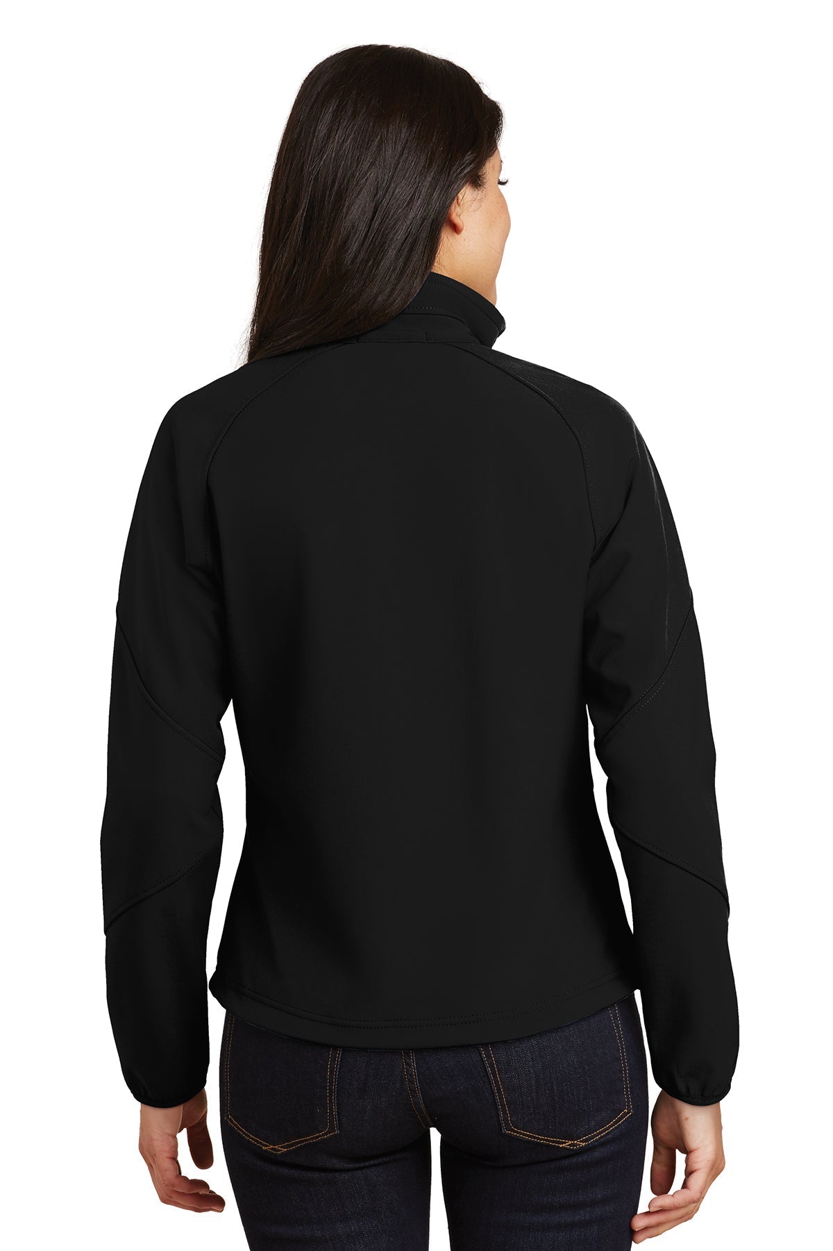 Port Authority Ladies Textured Custom Soft Shell Jackets, Black [AllEarth Renewables]