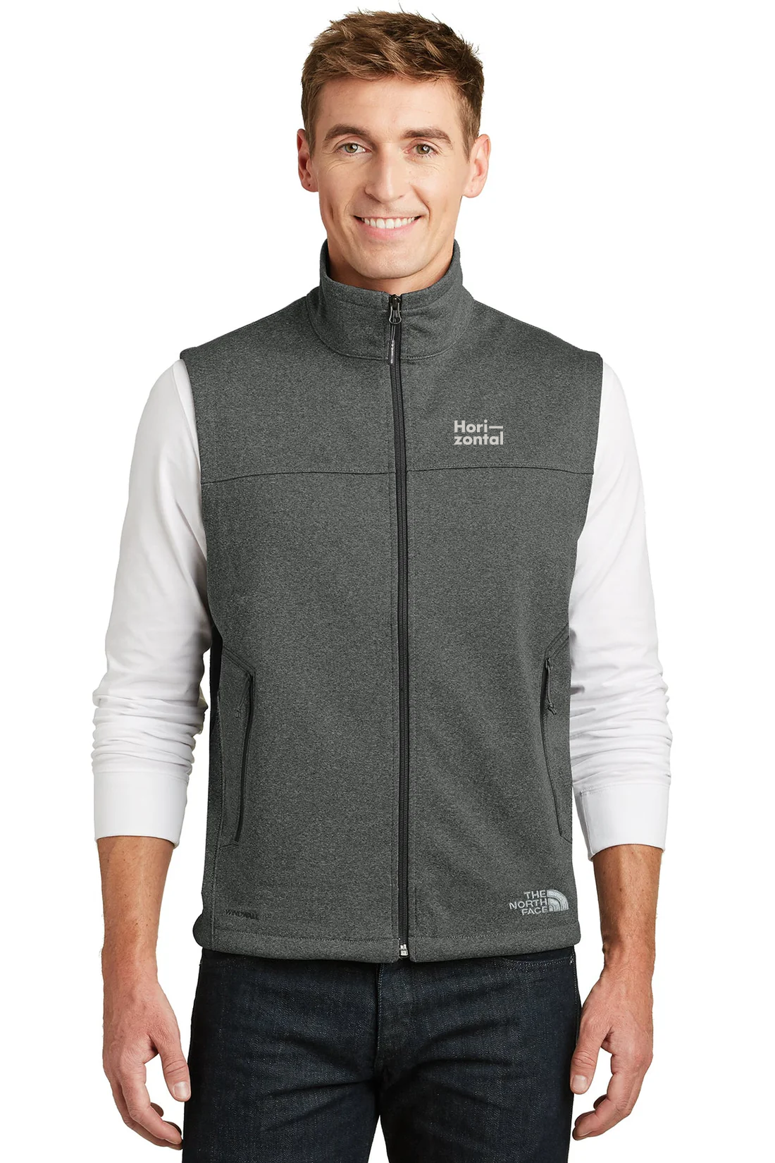 The North Face Ridgewall Soft Shell Vest, TNF Dark Grey Heather [Horizontal Talent]