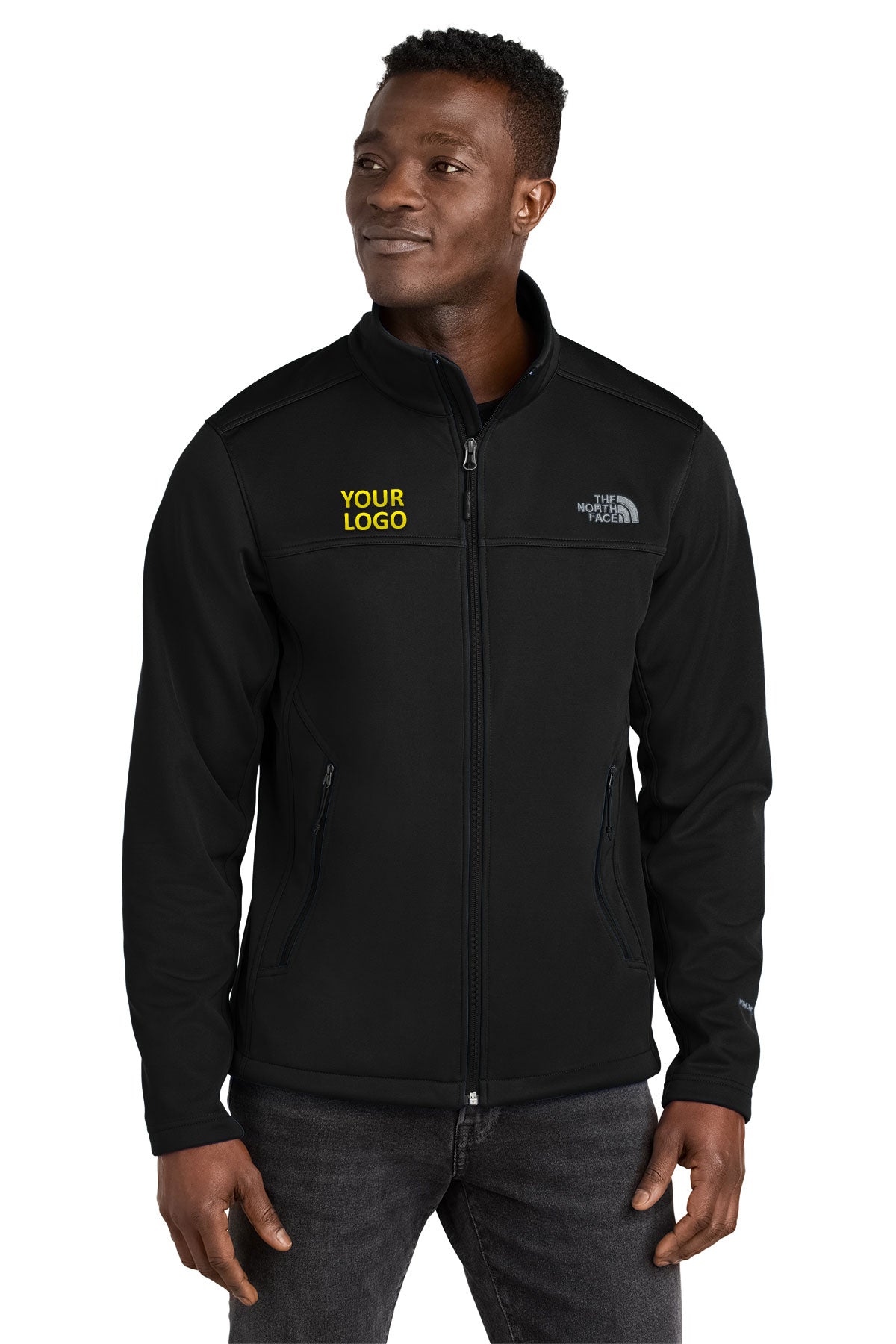 The North Face Ridgewall Soft Shell Custom Jackets, Black [Harris & Associates]