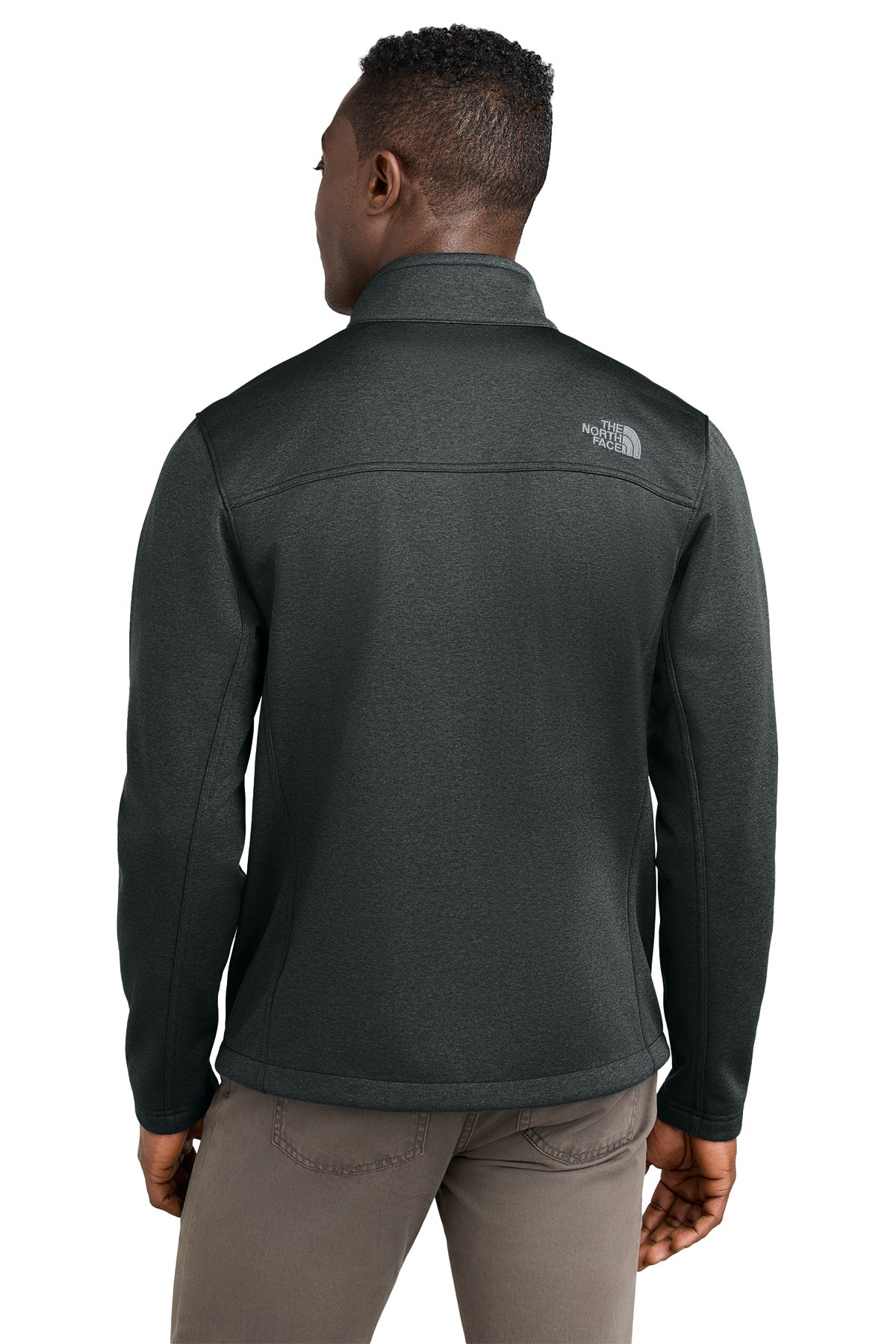 The North Face Ridgewall Soft Shell Custom Jackets, Dark Grey Heather