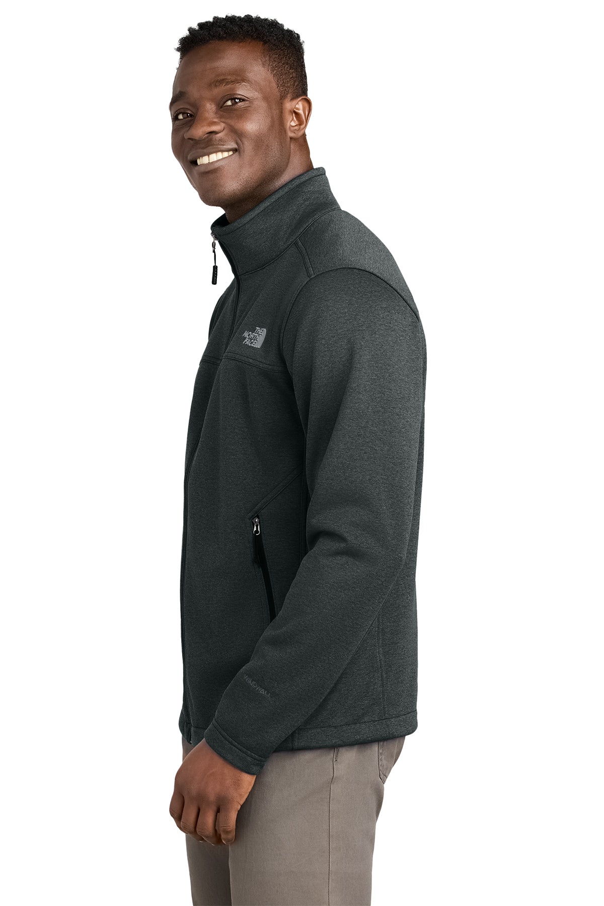 The North Face Ridgewall Soft Shell Custom Jackets, Dark Grey Heather