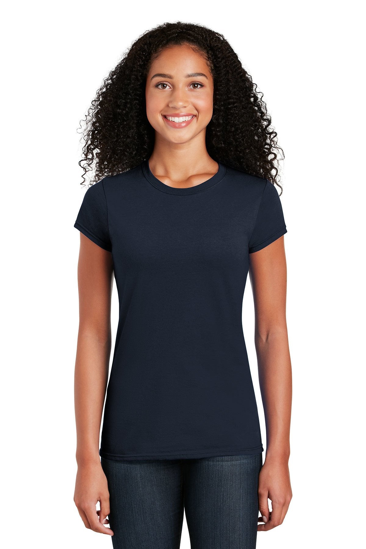 Gildan Softstyle Ladies T Shirt Navy [River Valley School]