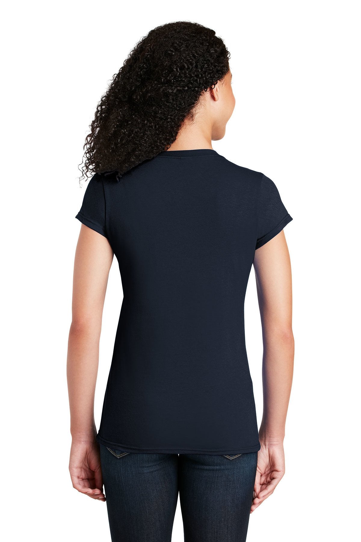 Gildan Softstyle Ladies T Shirt Navy [River Valley School]