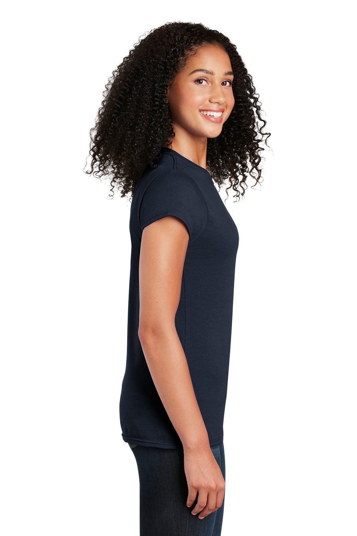 Gildan Softstyle Ladies T Shirt Navy [River Valley School]