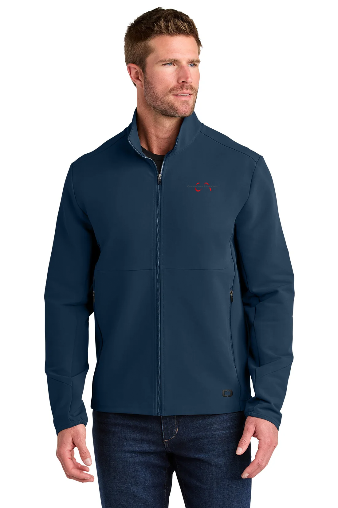 OGIO Kinetic Soft Shell Jacket, River Blue Navy [Cunningham & Associates, LLC]