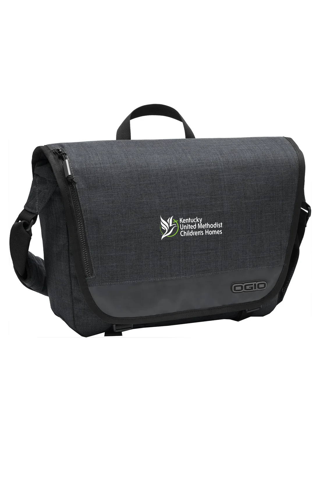 OGIO Sly Messenger Bag, Heather Grey [Kentucky United Methodist Children's Homes]