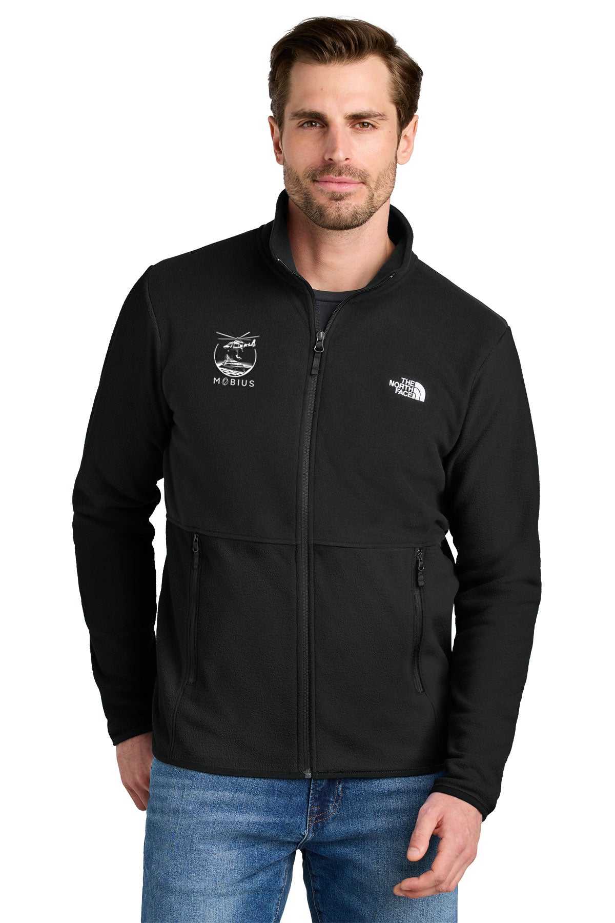 The North Face Glacier Custom Fleece Jackets, Black [Mobius]