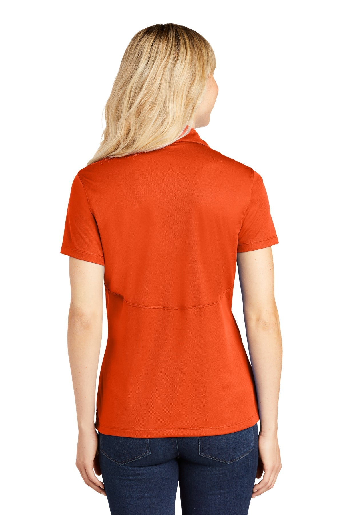 Sport-Tek Ladies Micropique Branded Sport-Wick Polos, Deep Orange [Eastside Vocational Services, Inc.]