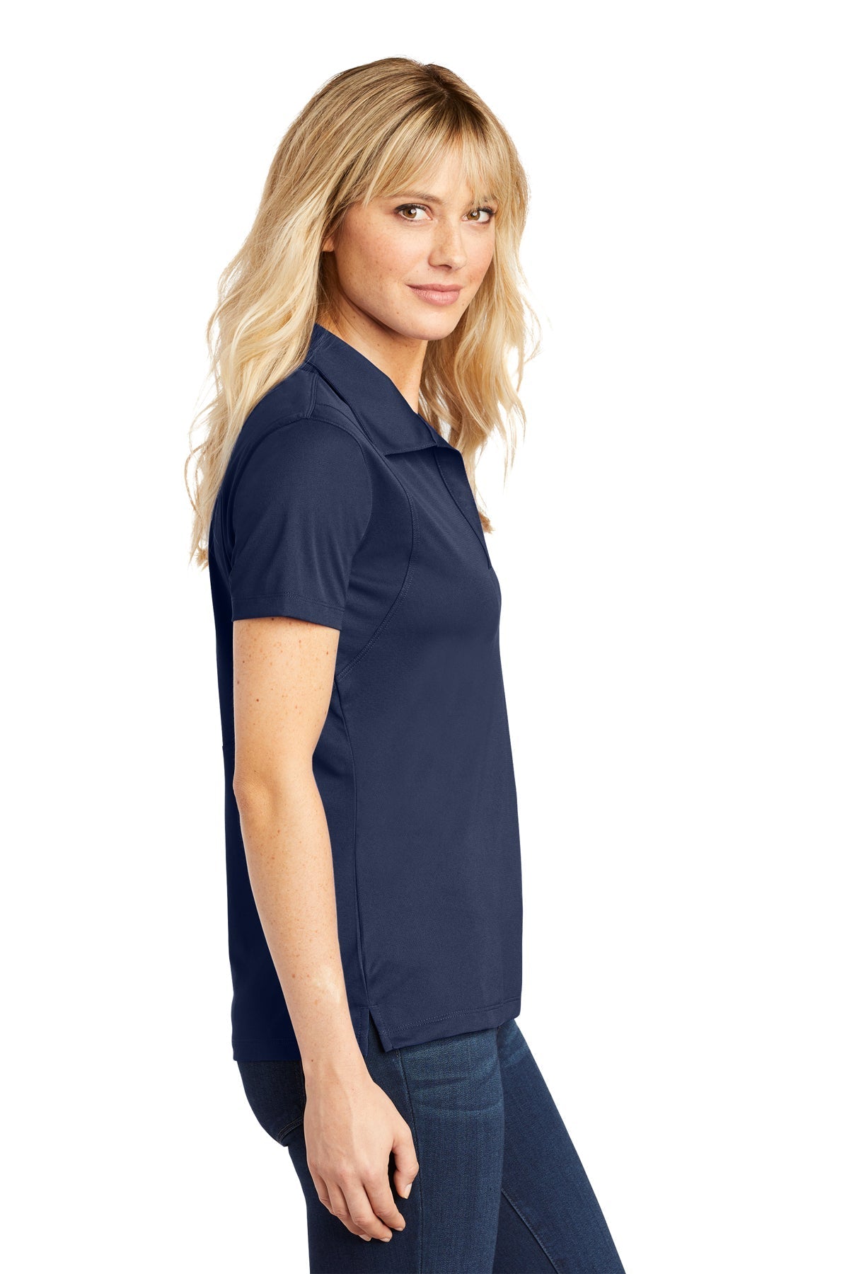 Sport-Tek Ladies Micropique Custom Sport-Wick Polos, True Navy [Fooda]
