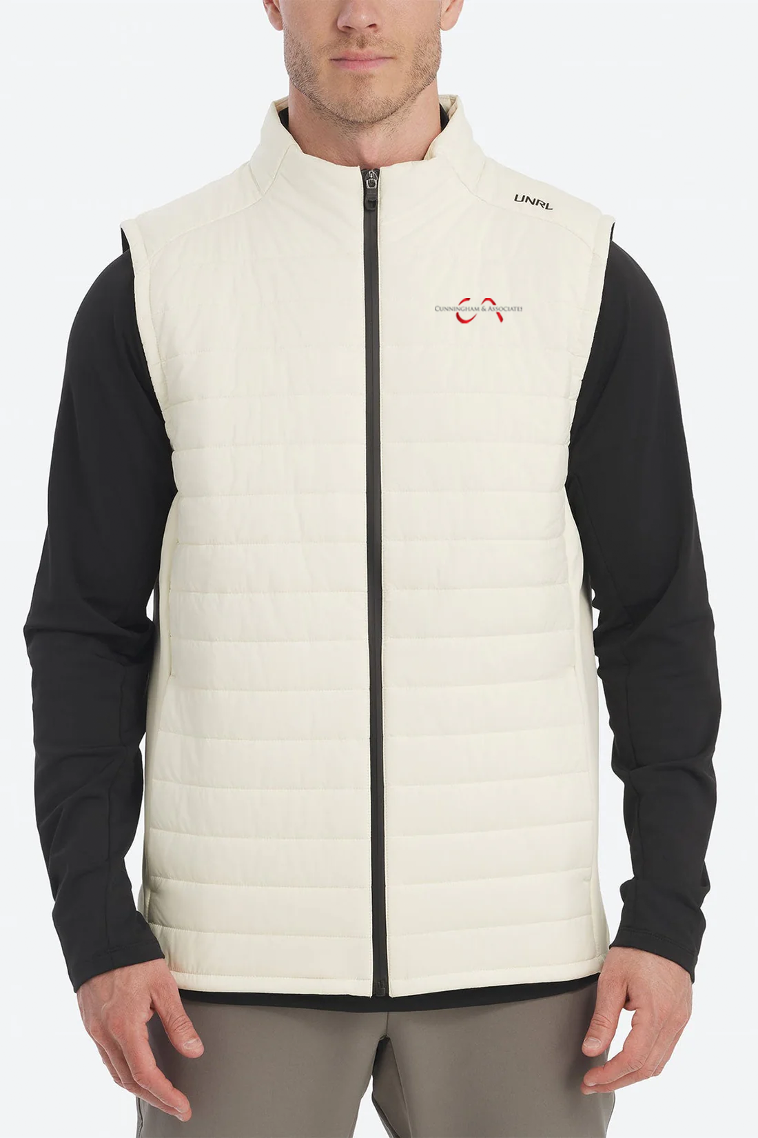UNRL Vancouver Quilted Vest, Coconut [Cunningham & Associates, LLC]