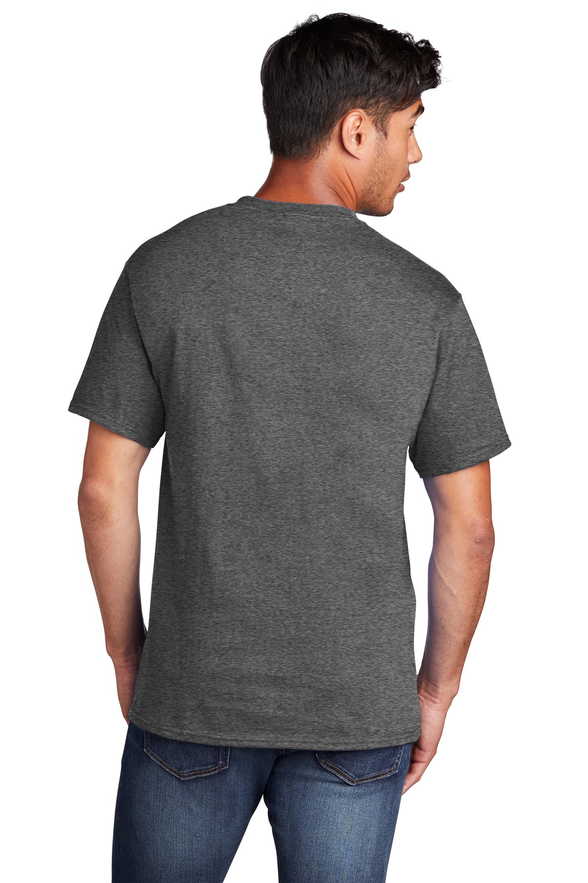 Port & Company Core Cotton Customized Tee's, Dark Heather Grey* [Infintium Inc.]