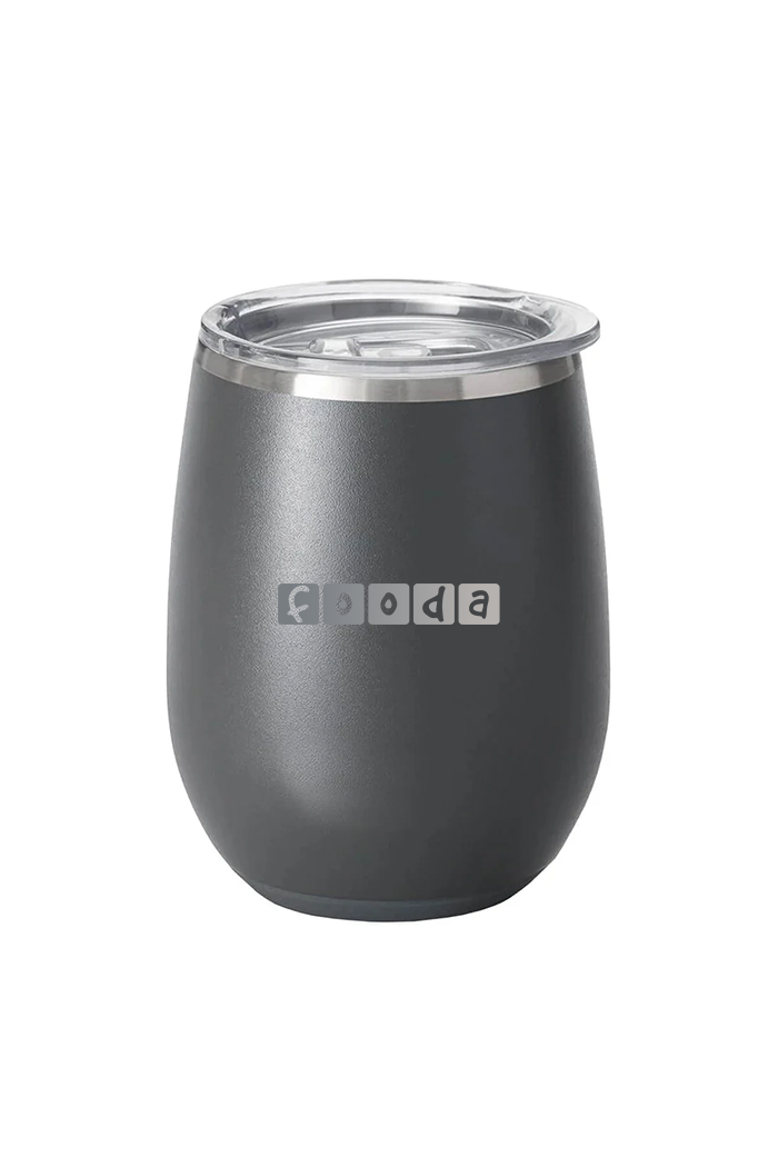 Swig 14 Oz Stemless Custom Wine Cups, Grey [Fooda]