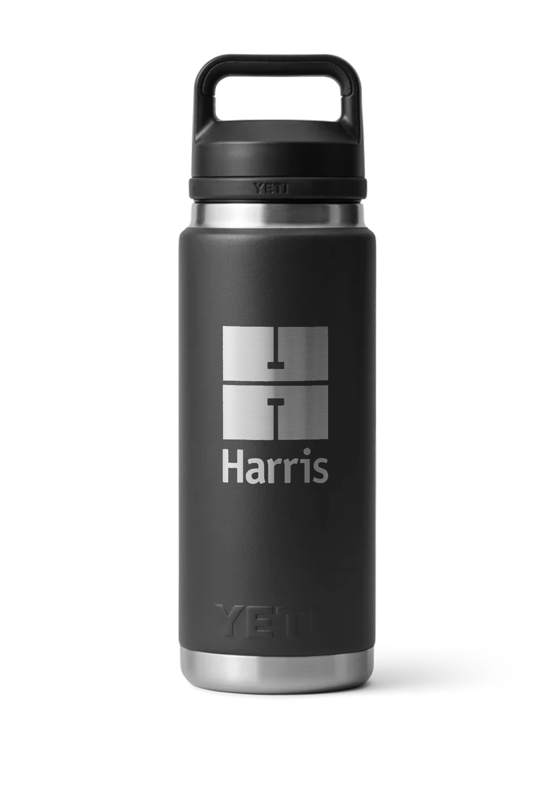 YETI 26 Oz Rambler Bottle with Chug Cap, Black [Harris & Associates]