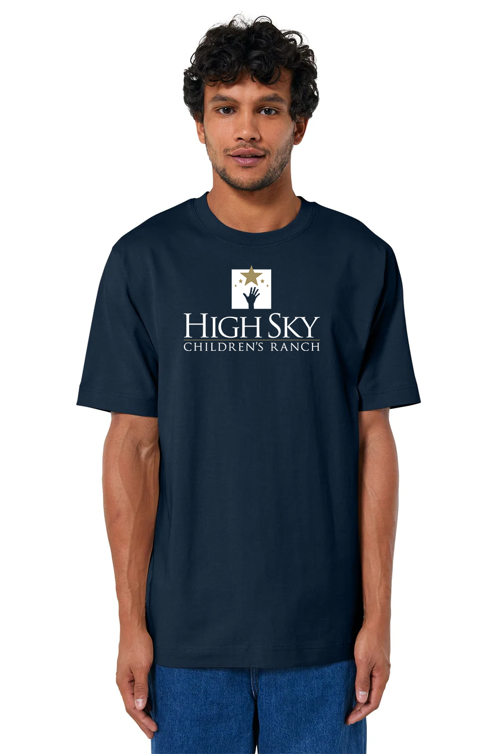 Stanley Stella Unisex Freestyler Heavyweight Tee, French Navy [High Sky Children's Ranch]