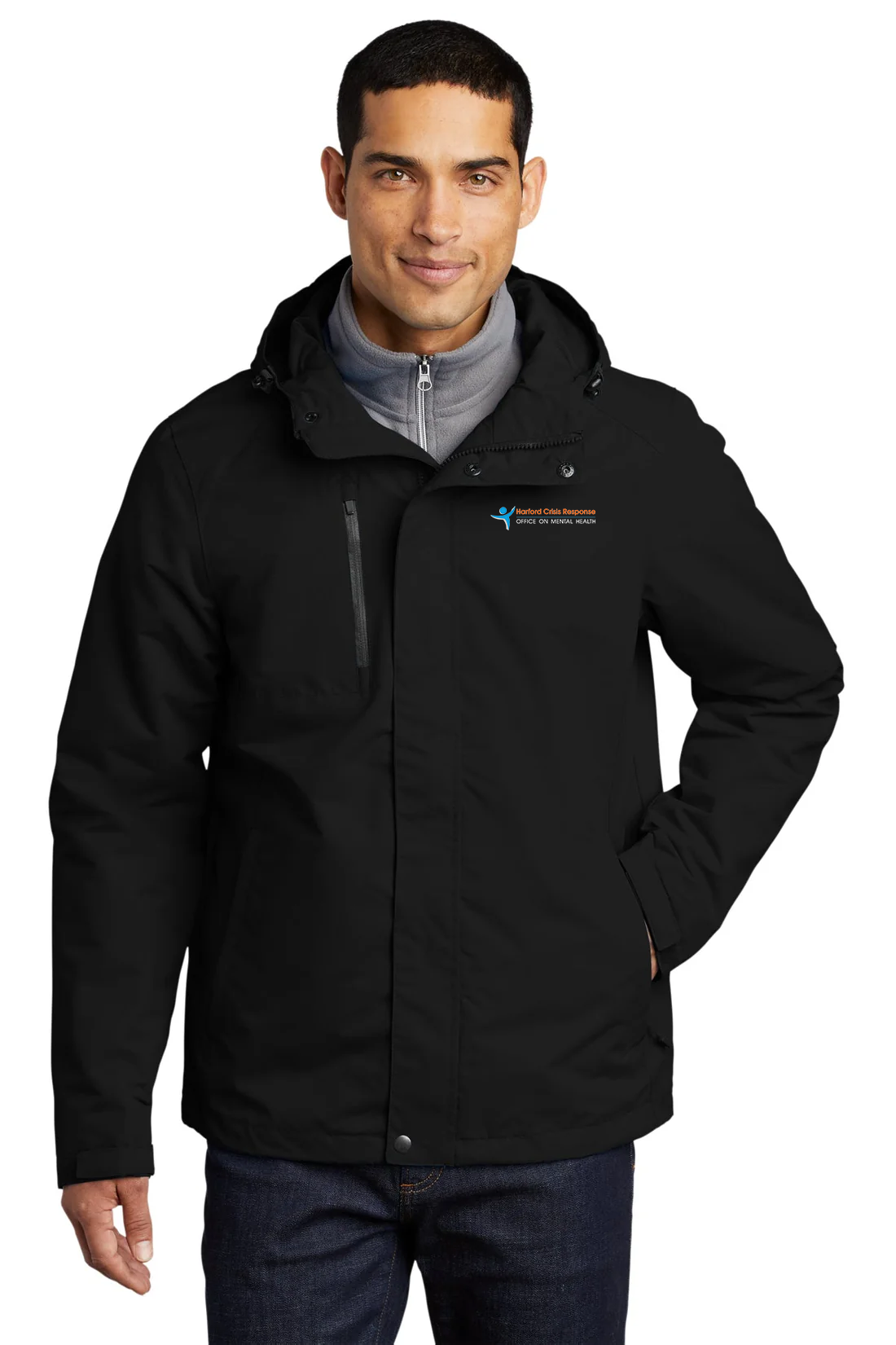 Port Authority All-Conditions Jacket, Black [Harford Crisis Response]