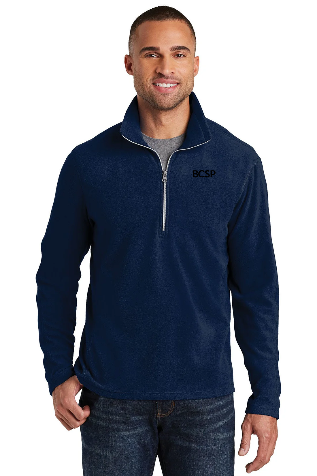 Port Authority Microfleece 1/2-Zip Pullover, True Navy [BCSP]