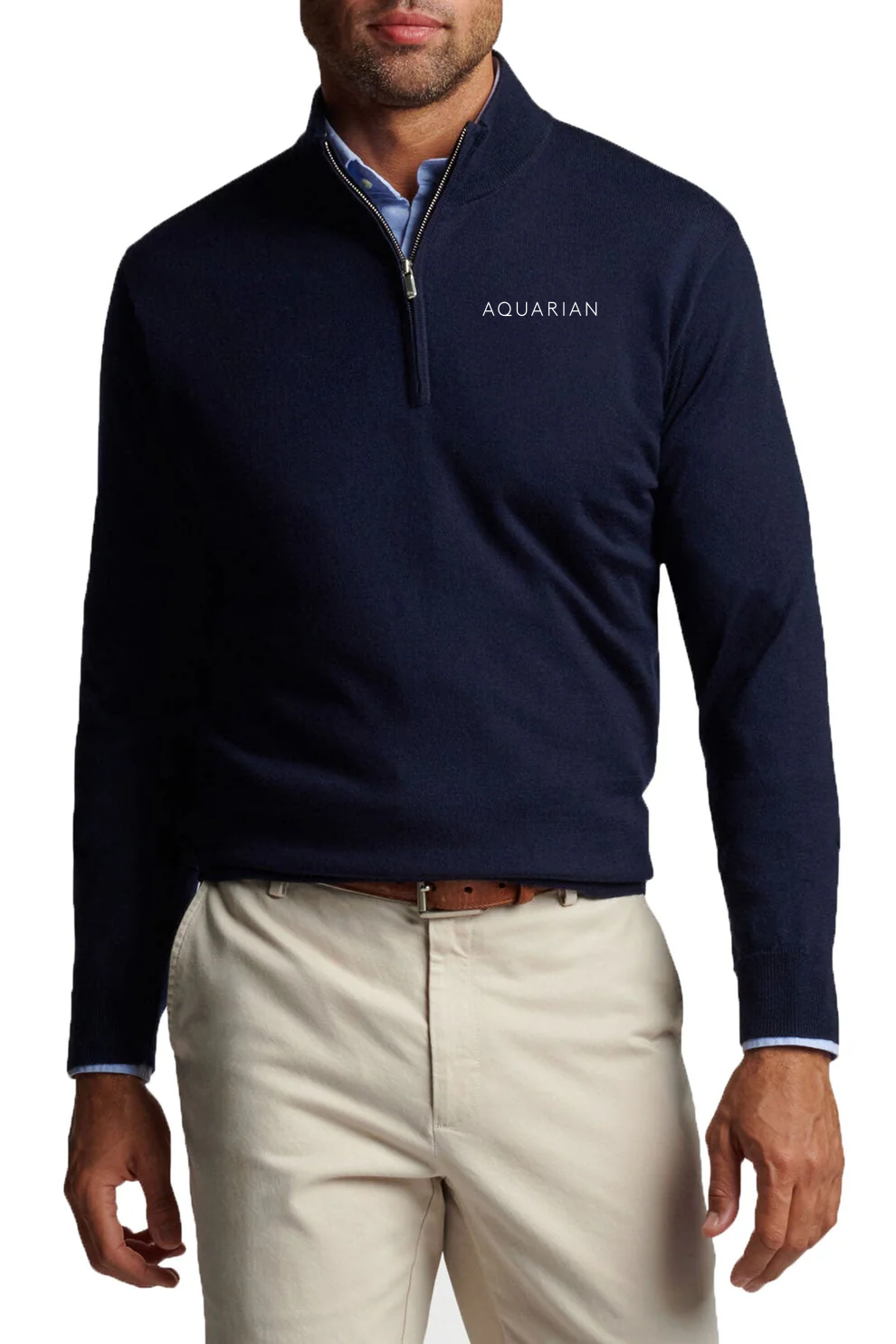 Peter Millar Autumn Crest Quarter Zip, Navy [Aquarian]