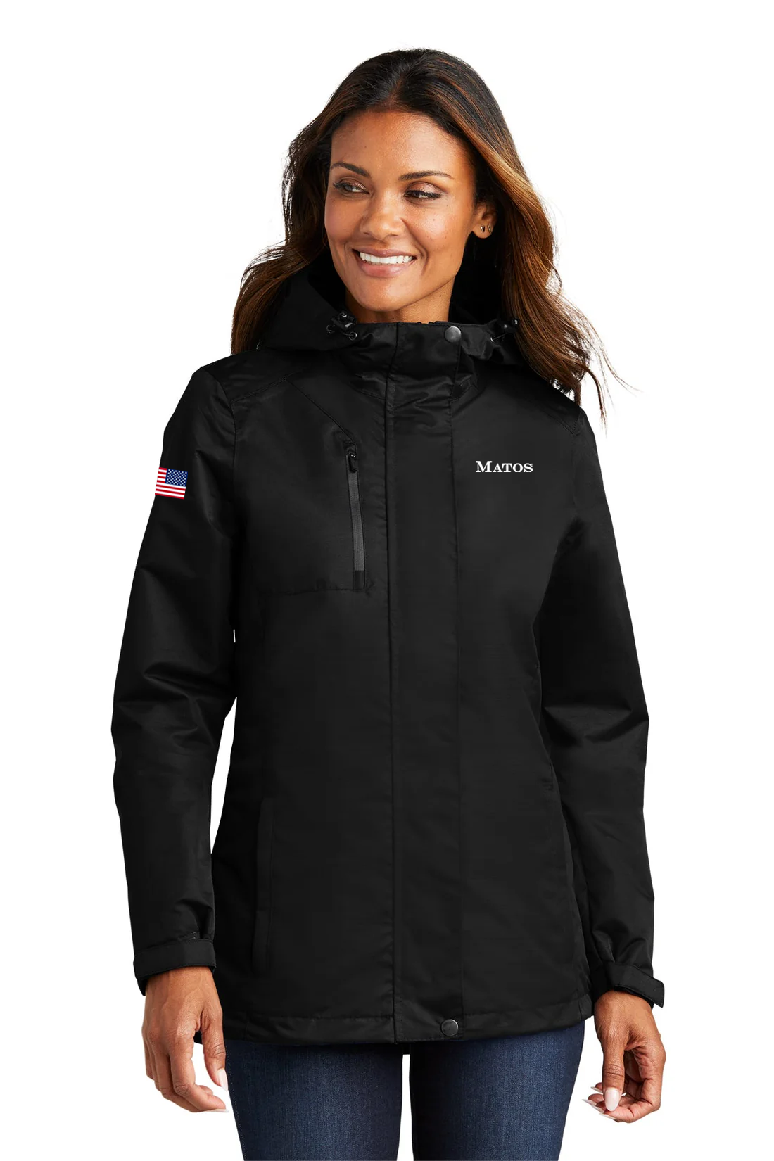 Port Authority Ladies All-Conditions Jacket, Black [Matos Builders]