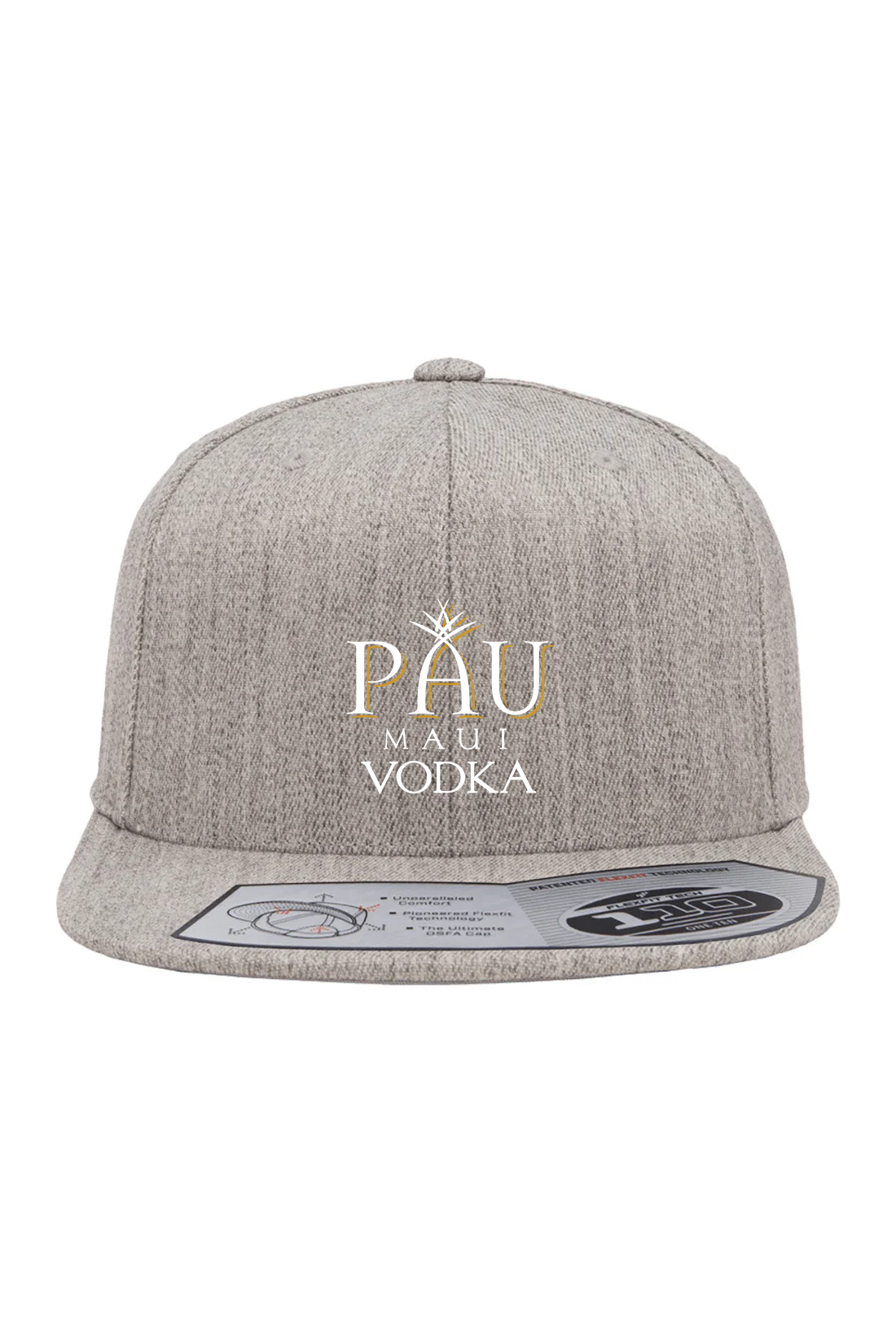 Flexfit Wool Blend Snapback Cap, Heather Grey [LeVecke]