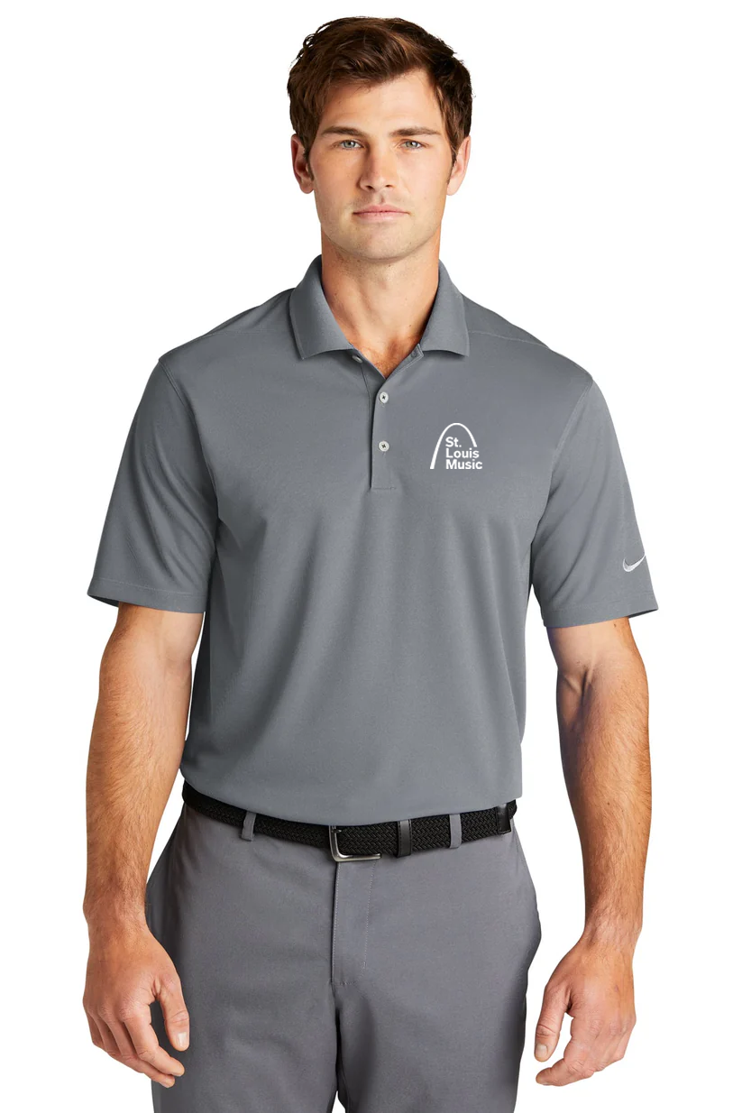Nike Dri-FIT Micro Pique Polo, Cool Grey [St Louis Music]