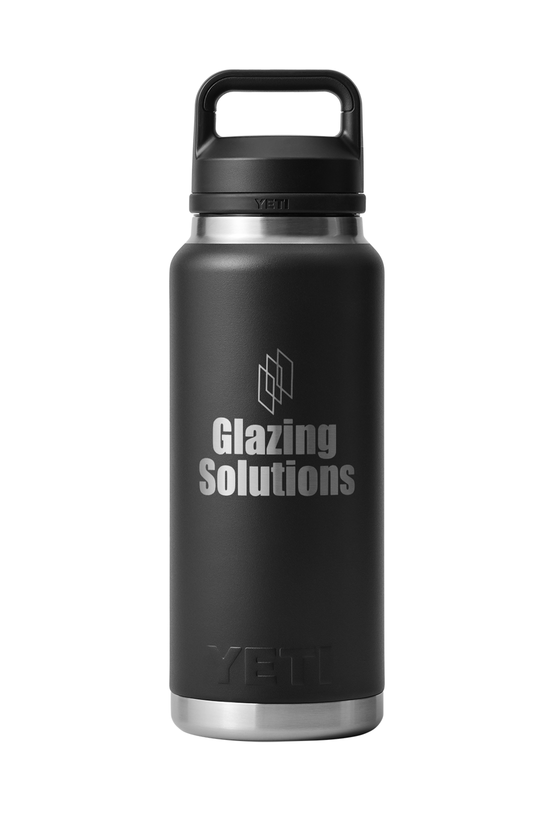 YETI 36 Oz Rambler Bottle with Chug Cap, Black [Glazing Solutions]